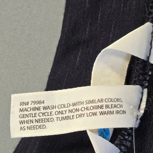 Soma Black Tunic Shirt Soft Slub Terry Straight Stretch NEW $69 Women Size M Top - Picture 7 of 7